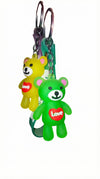 Cute Teddy Bear Keychain | Love Heart Soft Rubber Key Chain for Keys, Bags & Gifts