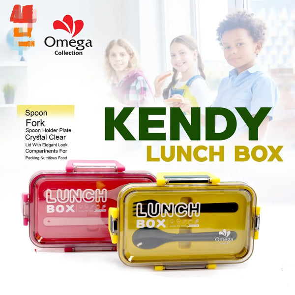 KENDY Lunch Box With Partition And Spoon