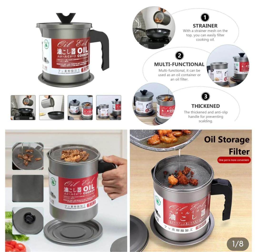 Kitchen Oil filter Pot 1.4 liter